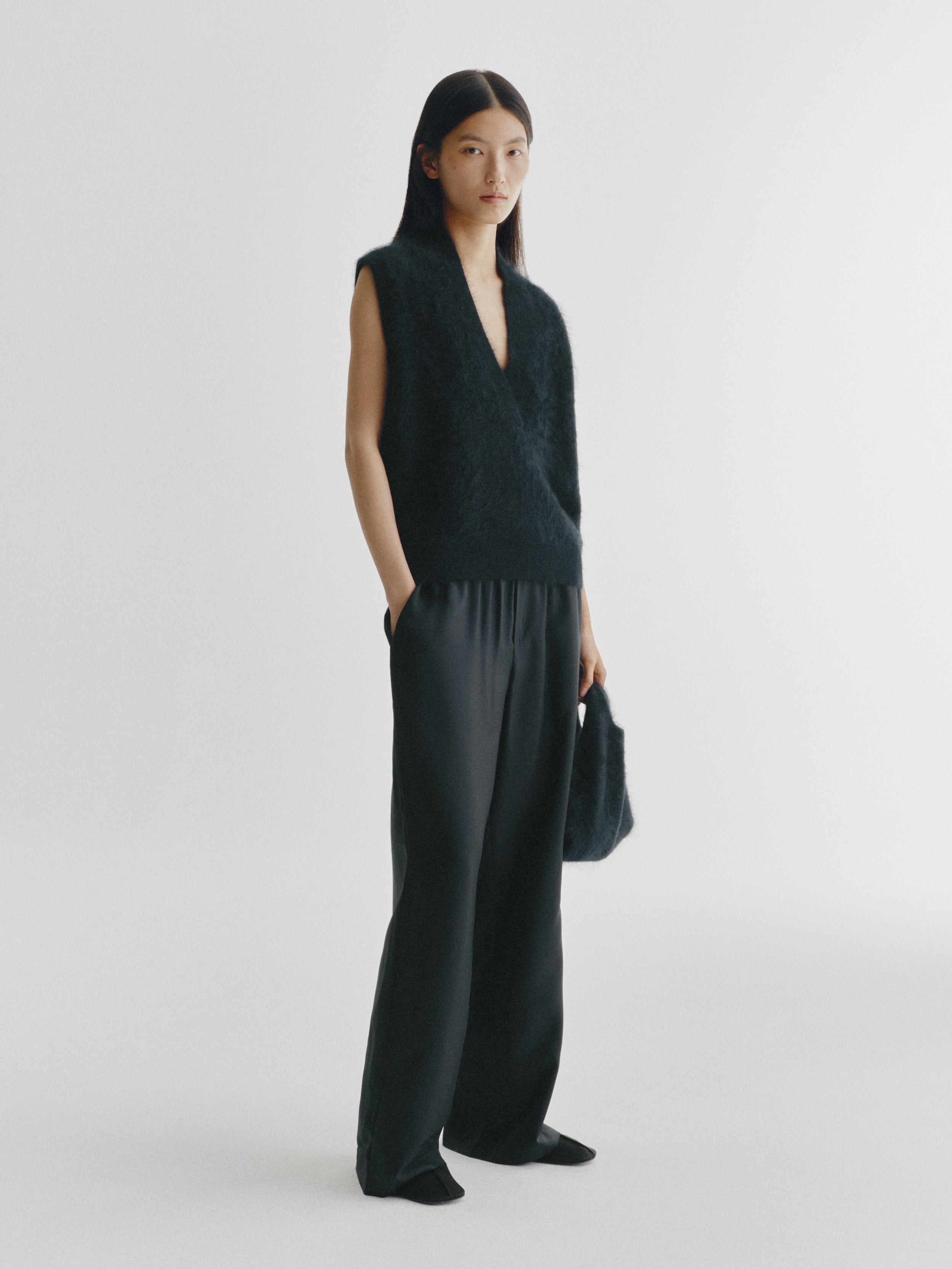 Norell Top Black Brushed | Cashmere | Lisa Yang – LISA YANG