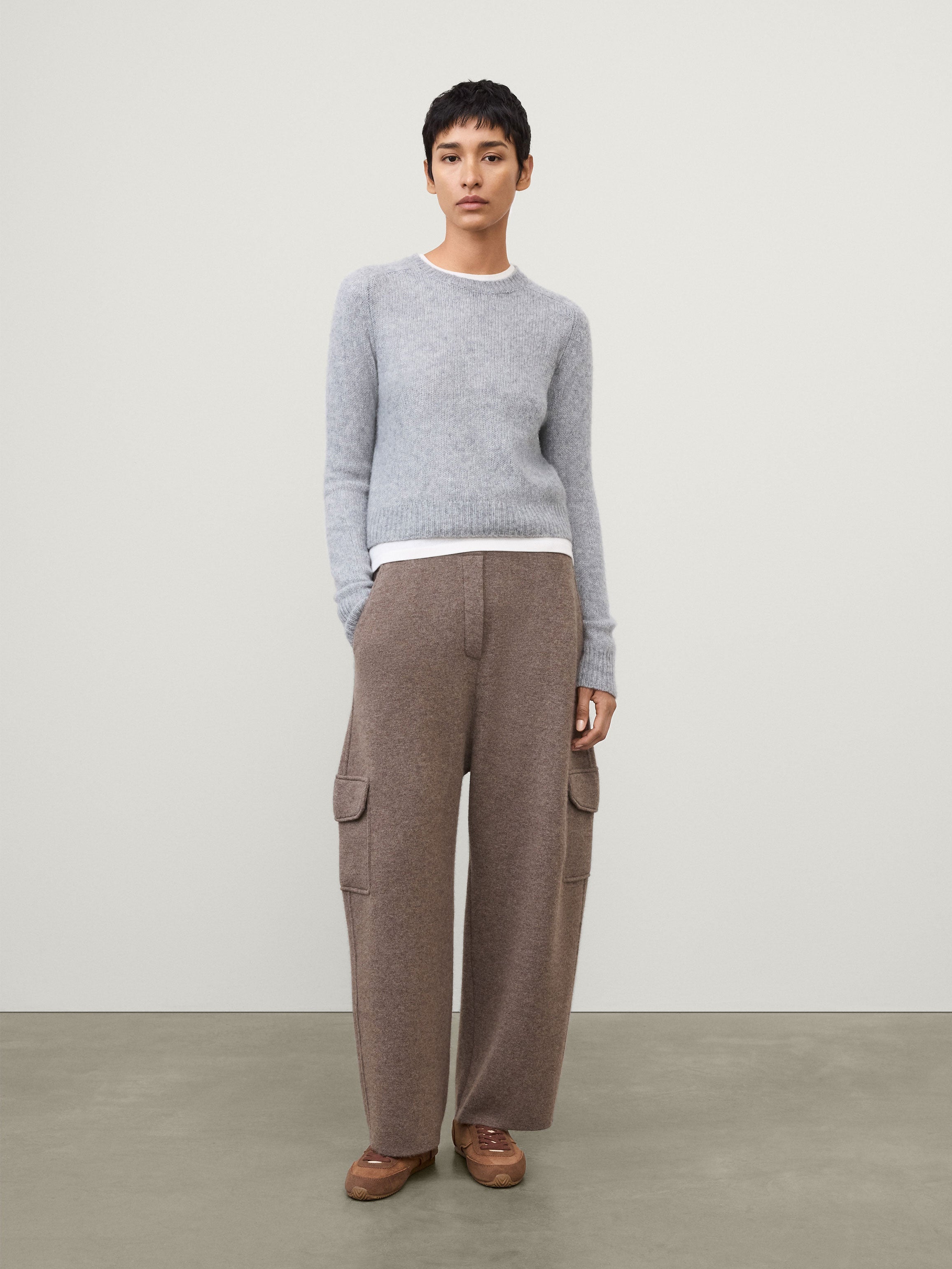 Solene Sweater Cloudy | Cashmere Silk | LISA YANG