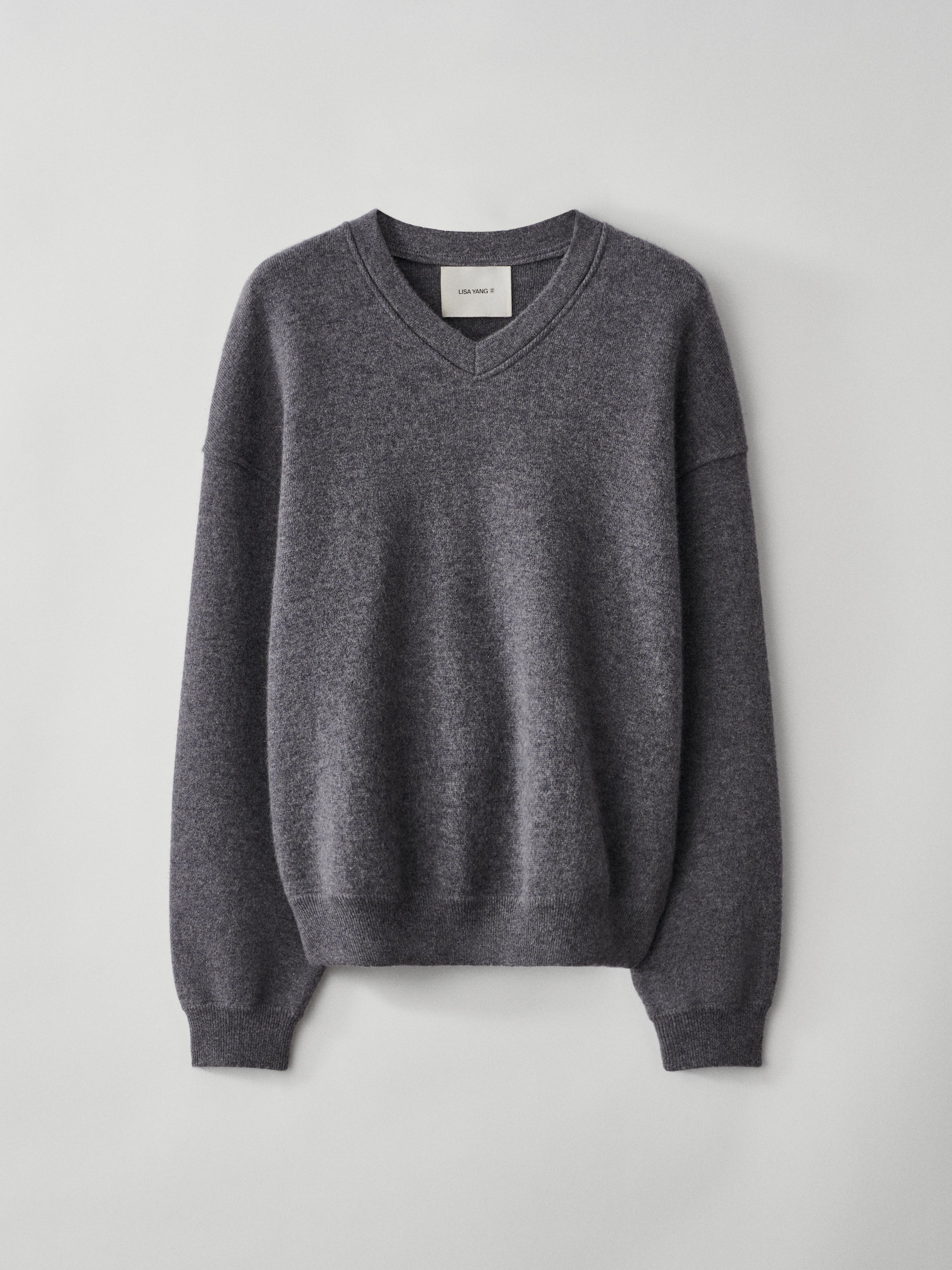 スウェット セーター YANGLI Cyrilla Sweater Graphite | Cashmere | Lisa Yang – LISA YANG