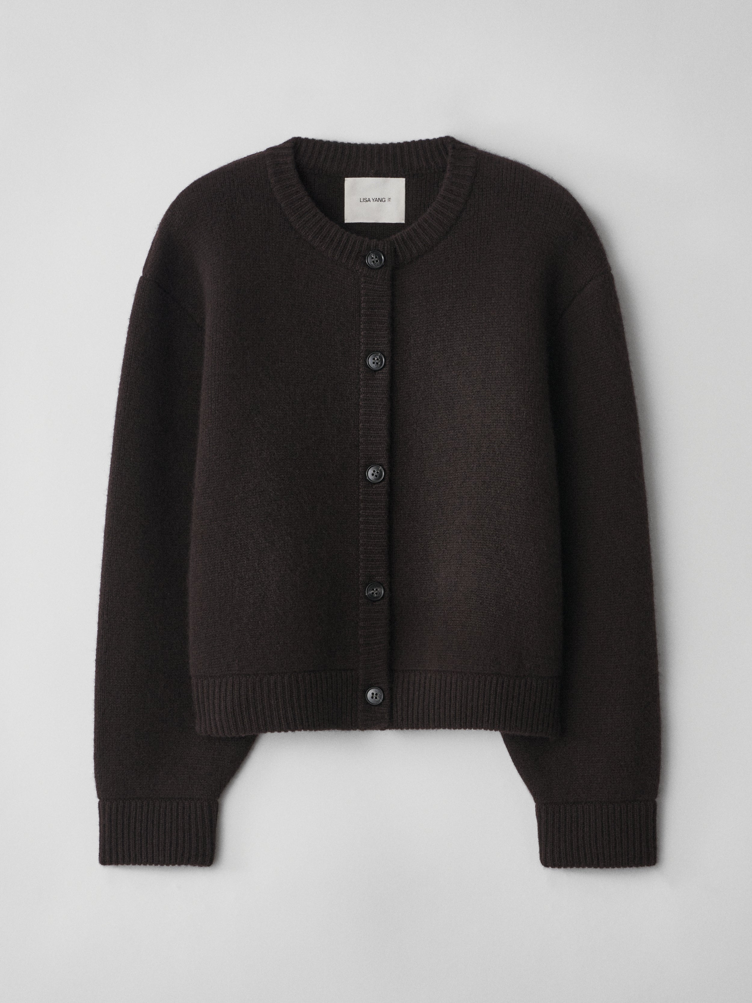 Emmylou Cardigan Jacket Dark Oak | Cashmere | LISA YANG