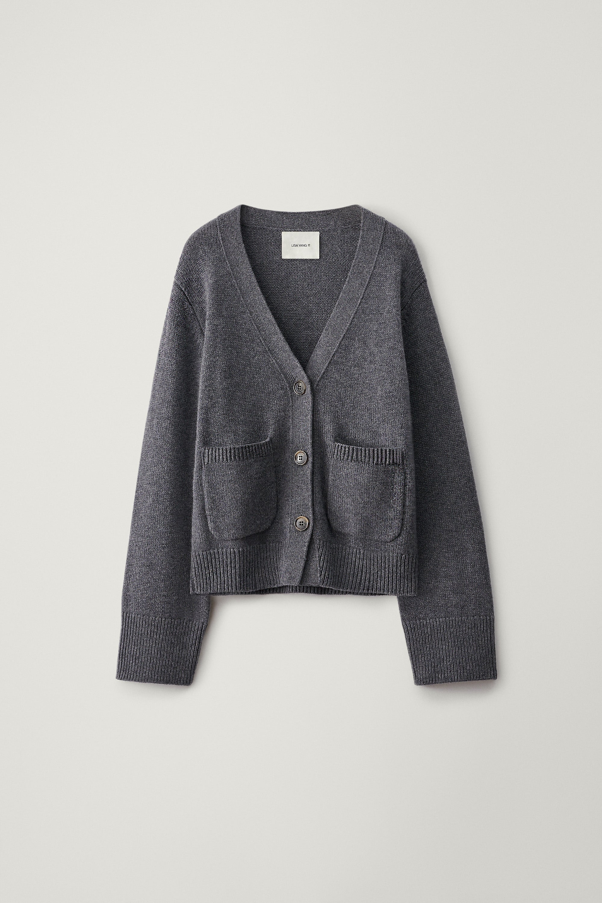Danni Cardigan Graphite | Cashmere | LISA YANG