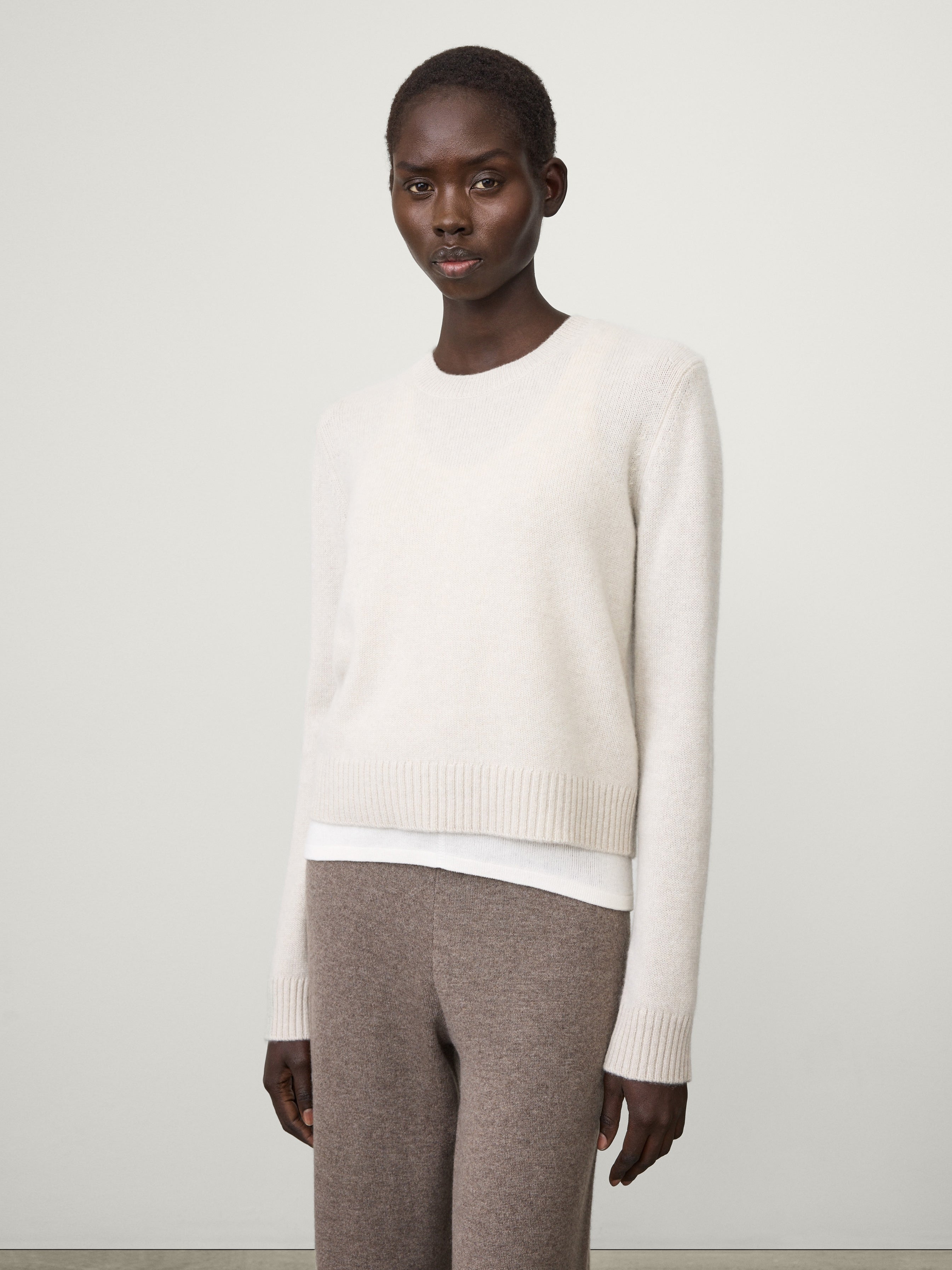【and様】Mabli ニットロンパース 2y Mable Sweater Oyster | Cashmere | LISA YANG