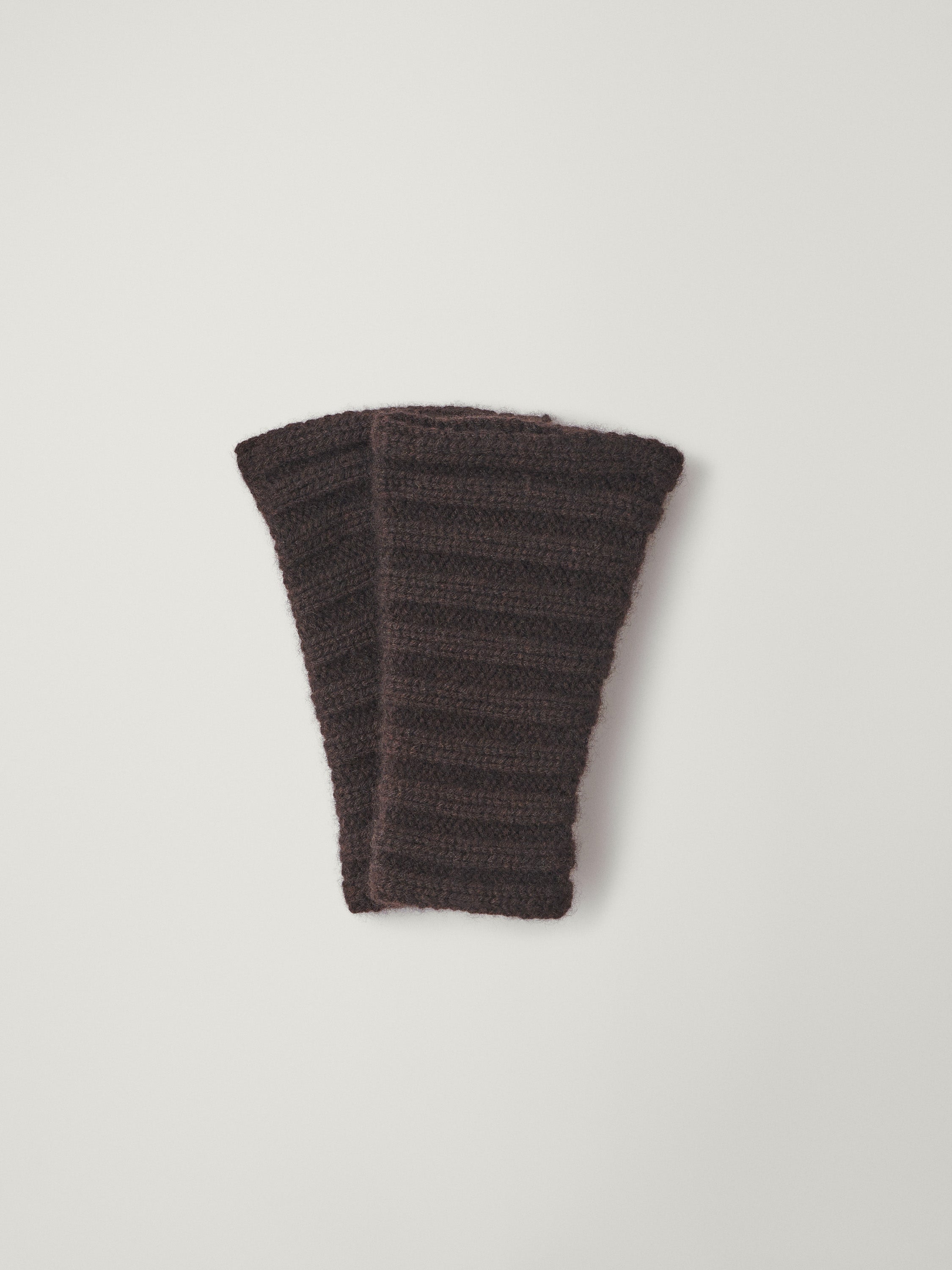 Zarie Arm Warmers Dark Oak | Cashmere | LISA YANG