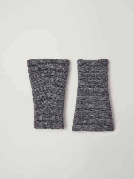 小物 NUMBER (N)INE ZIGZAG JACQUARD ARM WARMER Zarie Arm Warmers Graphite | Cashmere | LISA YANG