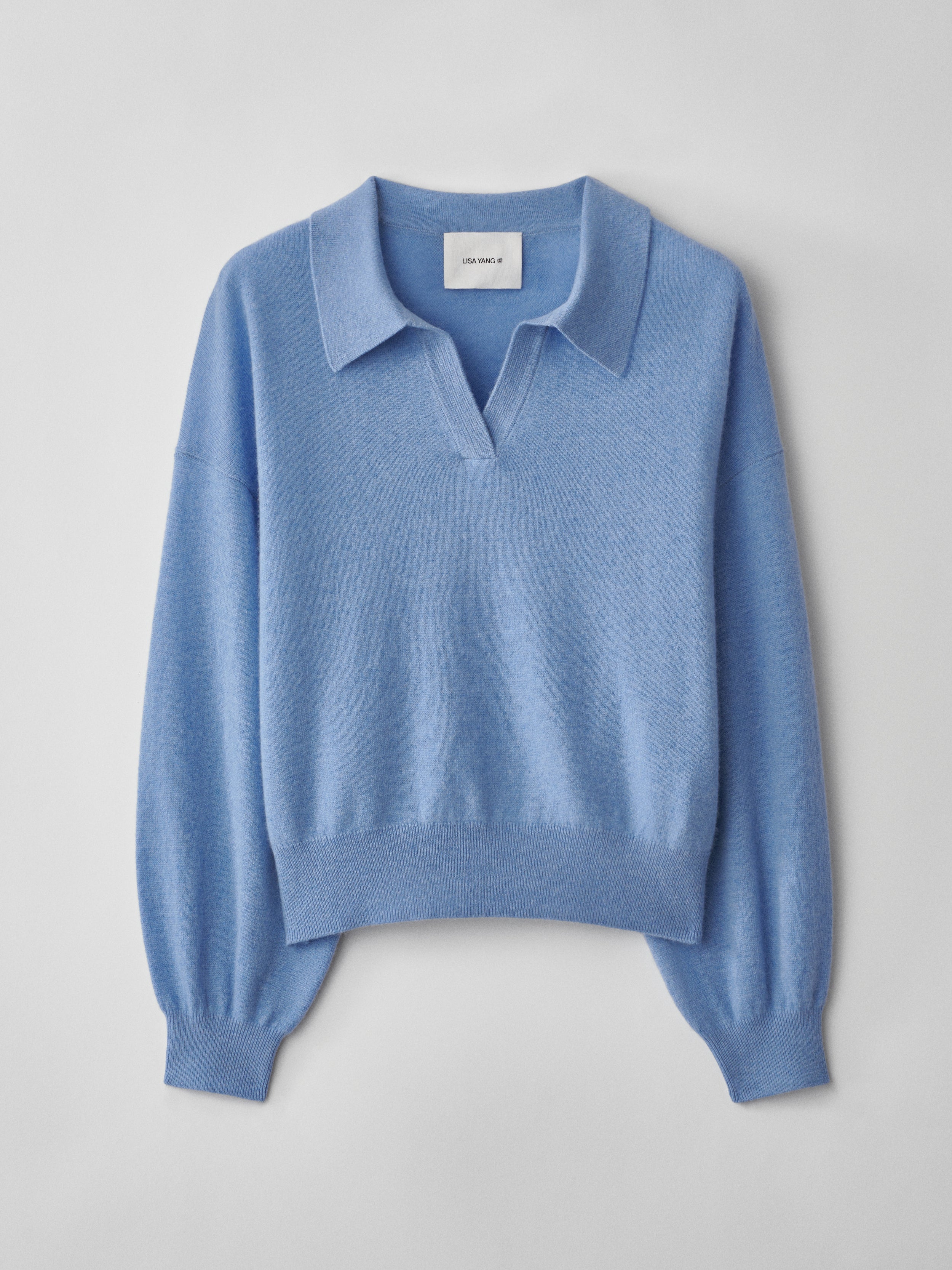 Katriel Sweater Cloud Blue | Cashmere | LISA YANG