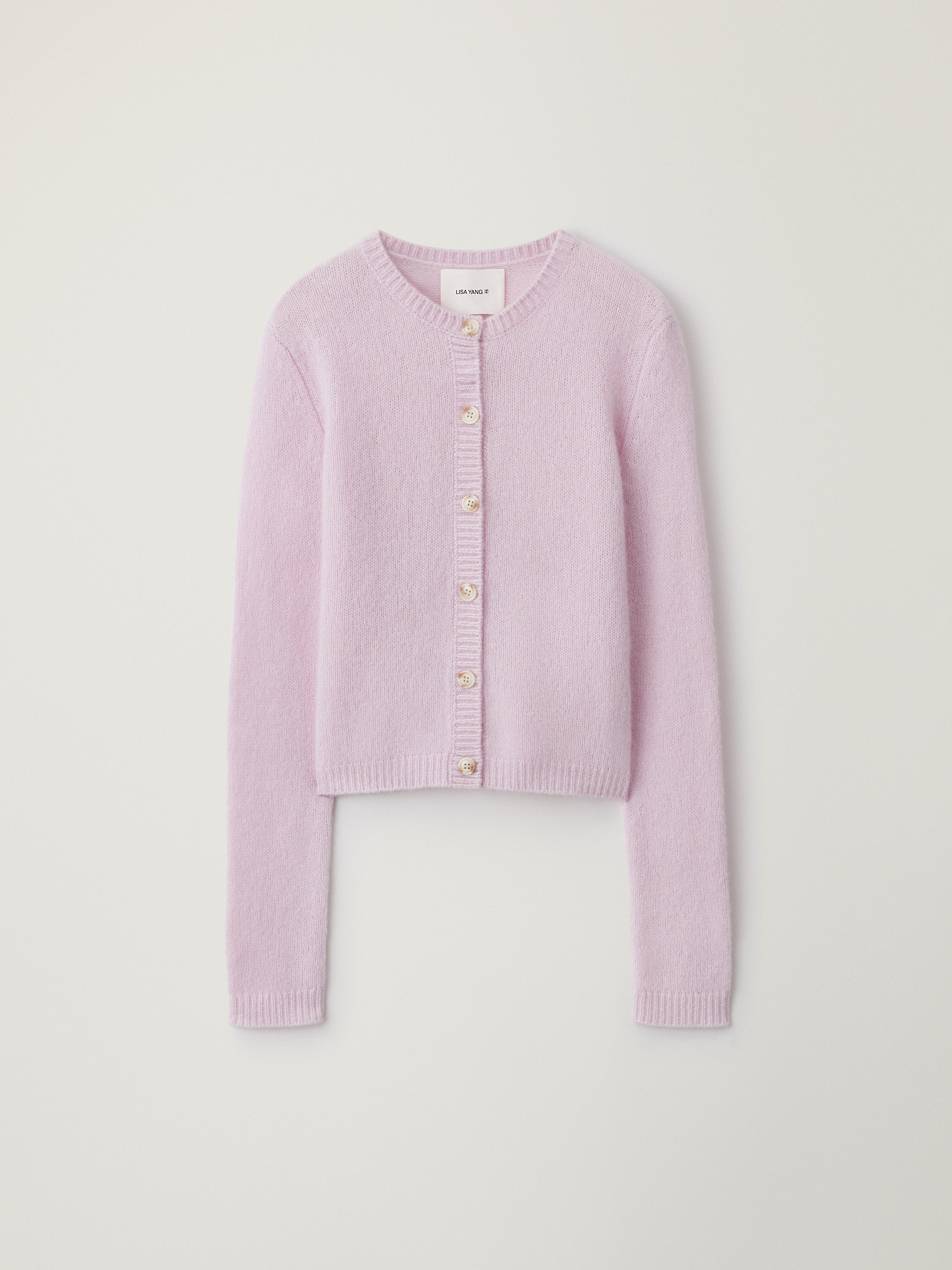 Felicia Cardigan Dahlia | Cashmere Silk | LISA YANG