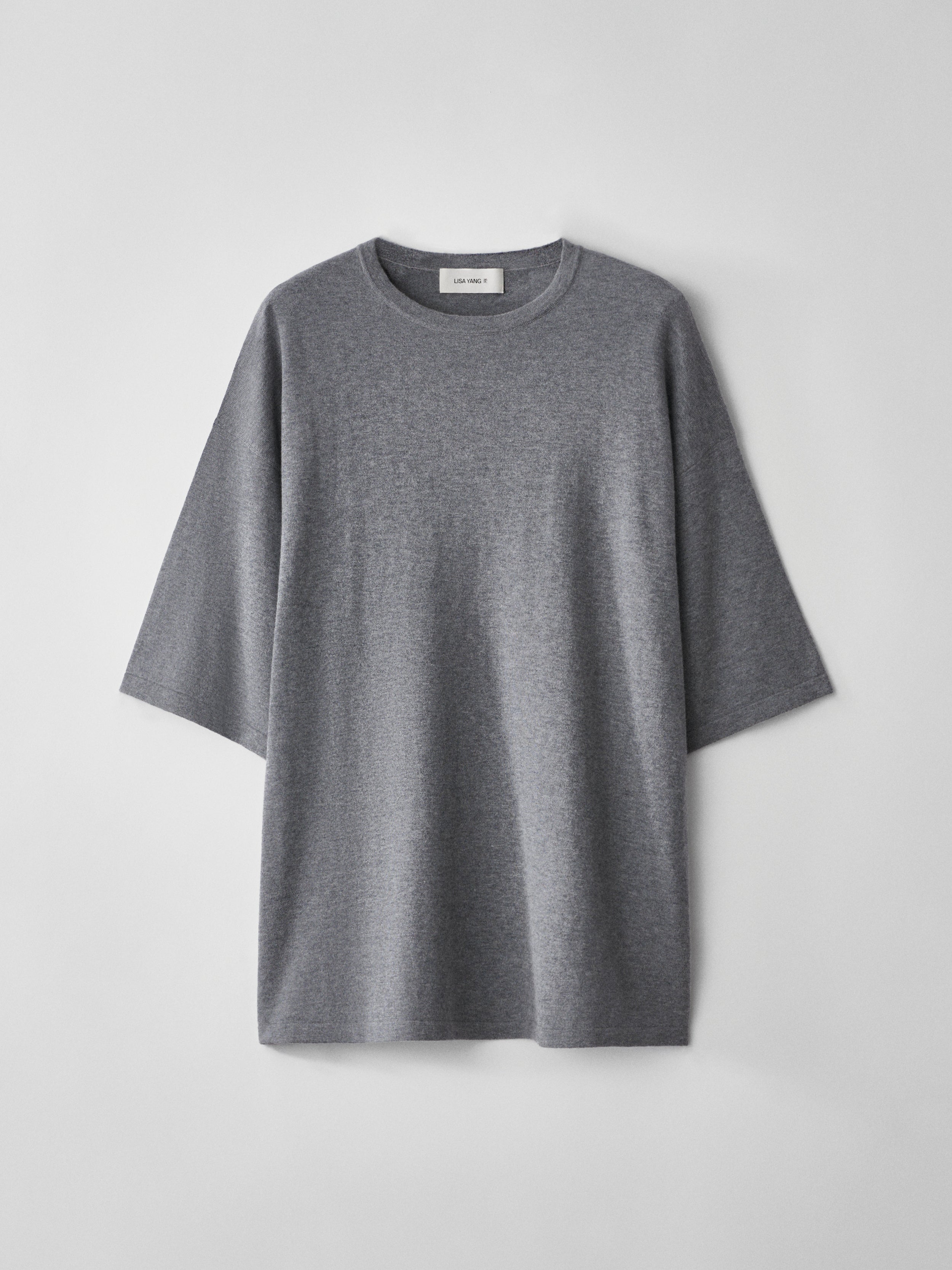 Agnette Sweater Deep Cloud | Cotton Cashmere | LISA YANG