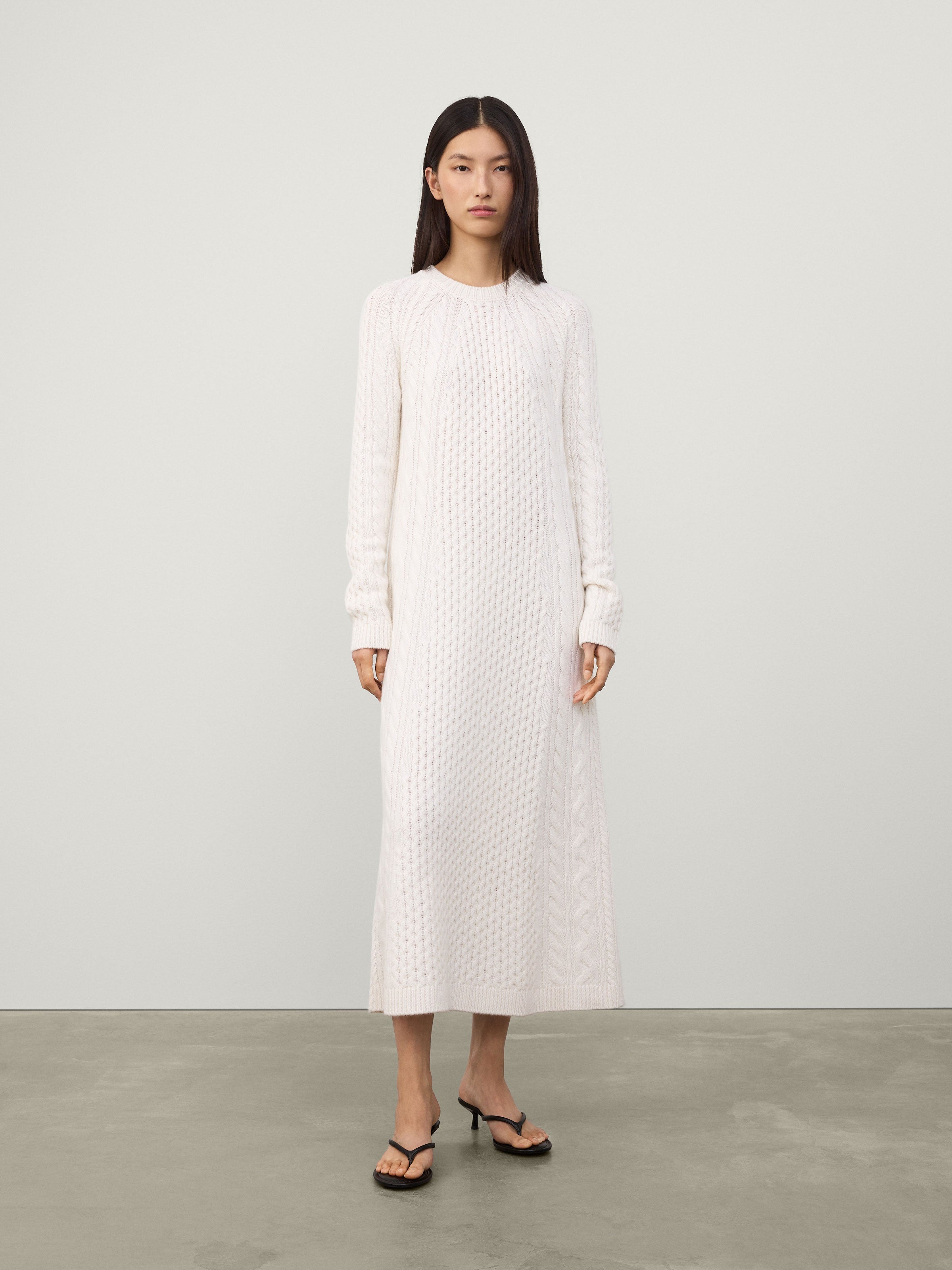 Nyla Dress Cream | Cashmere