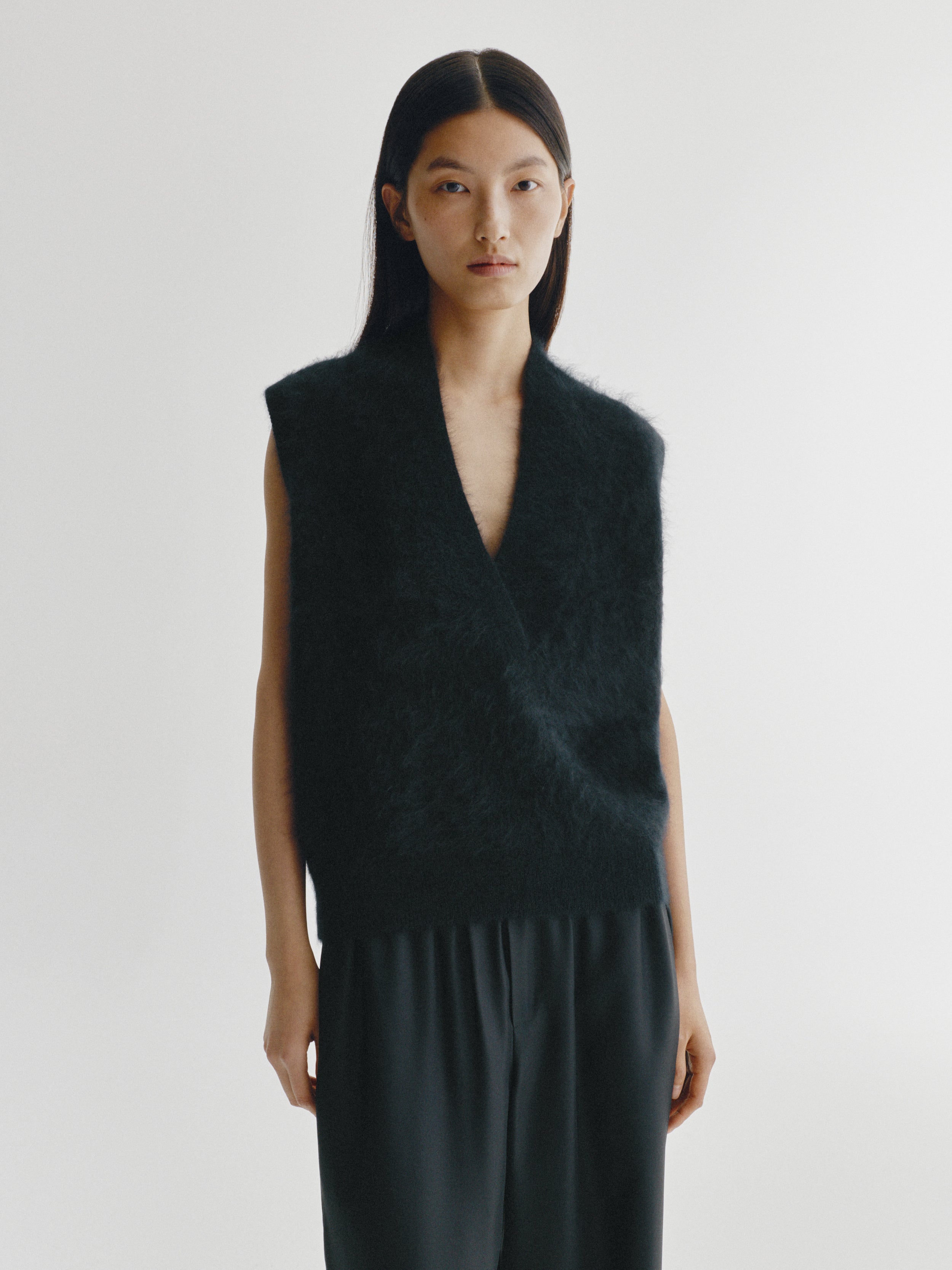 Norell Top Black Brushed | Cashmere | Lisa Yang – LISA YANG