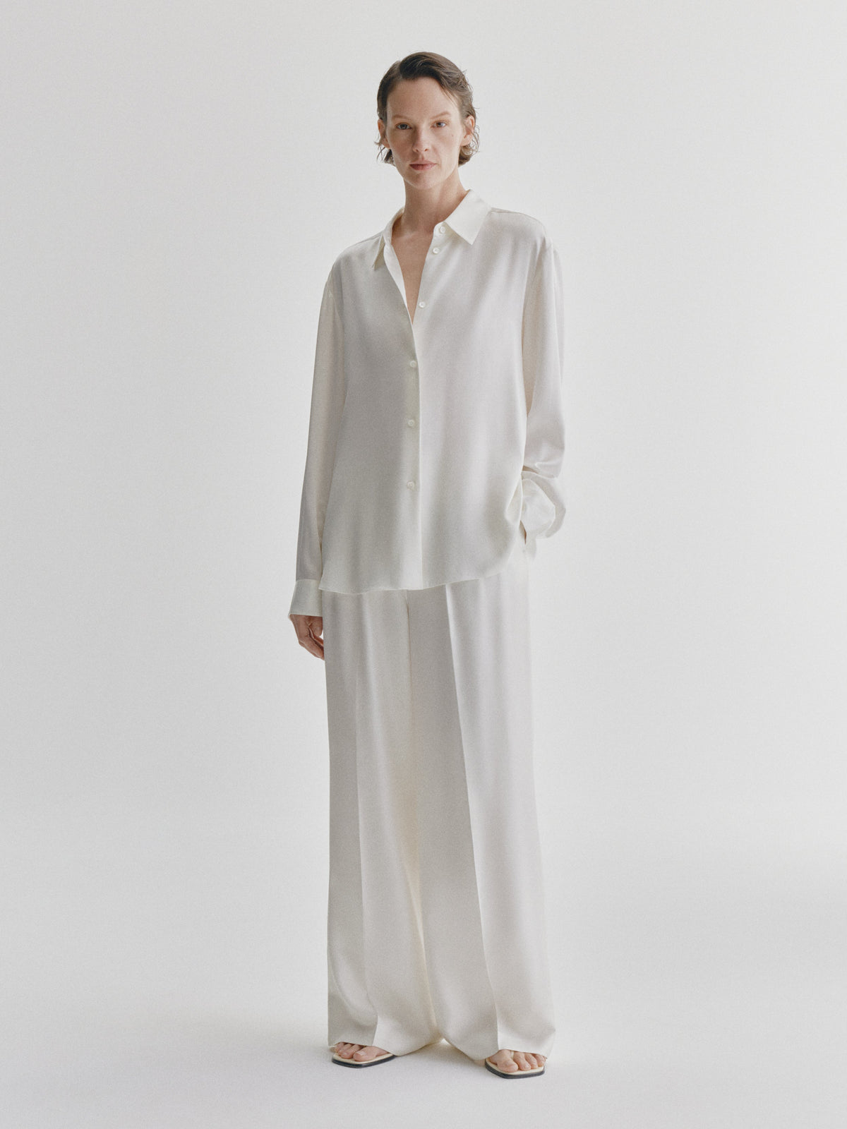 Tailored Wide Leg Trousers