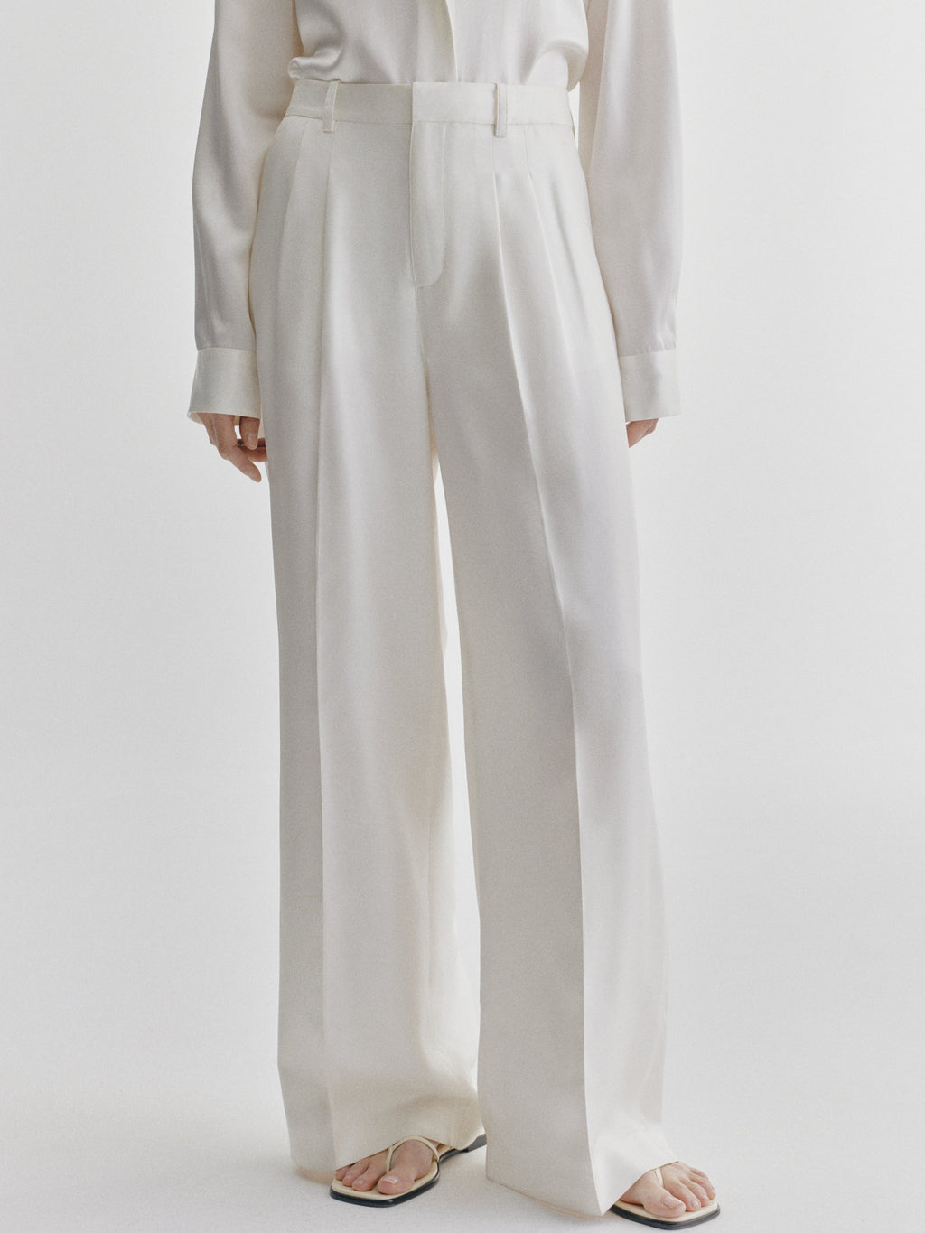 Tailored Wide Leg Trousers