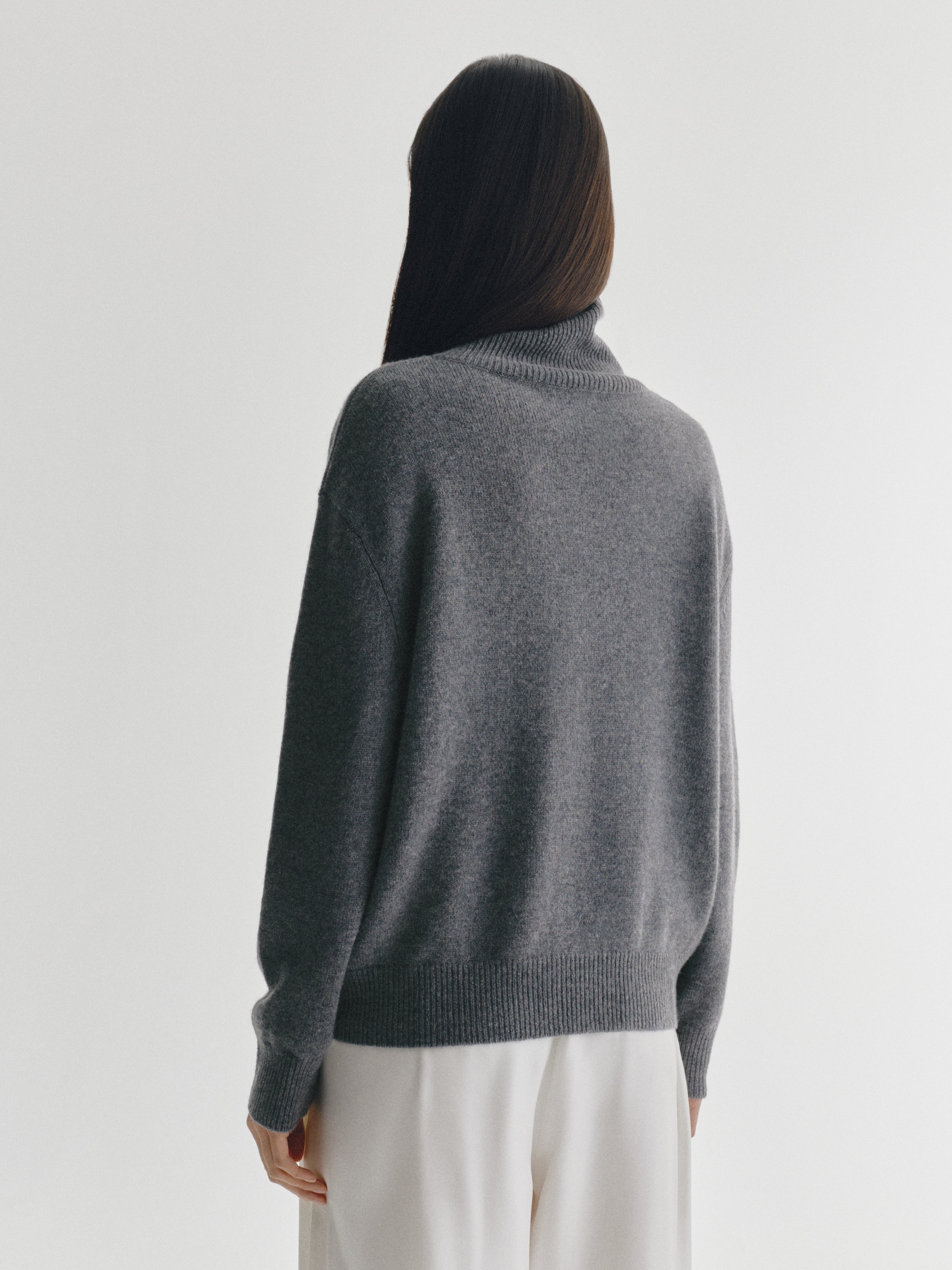 Denie Cardigan Graphite | Cashmere | LISA YANG