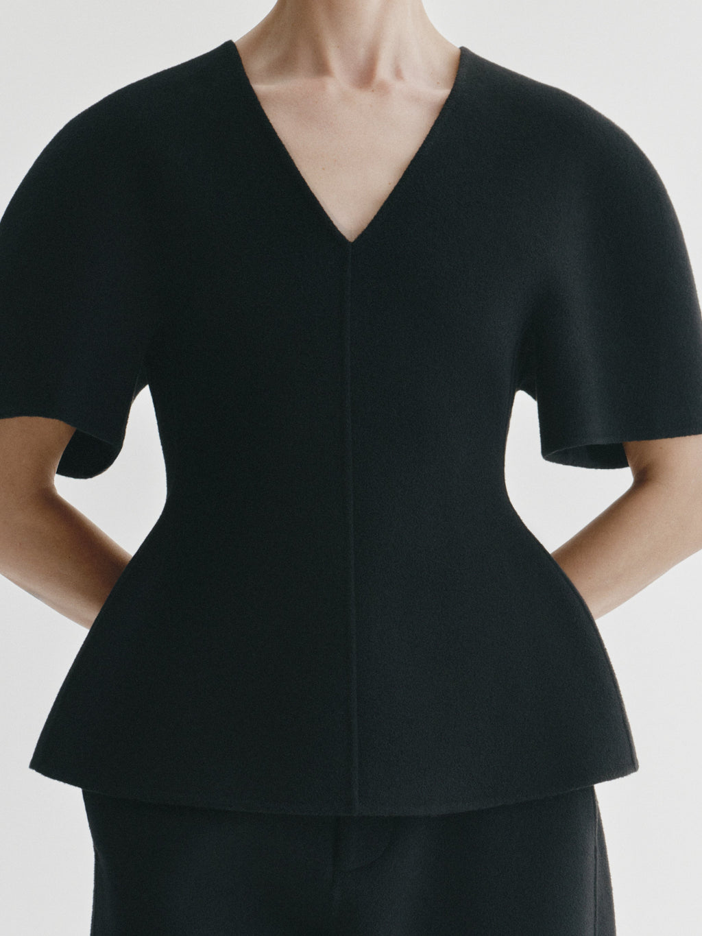 Doublé V Neck Top