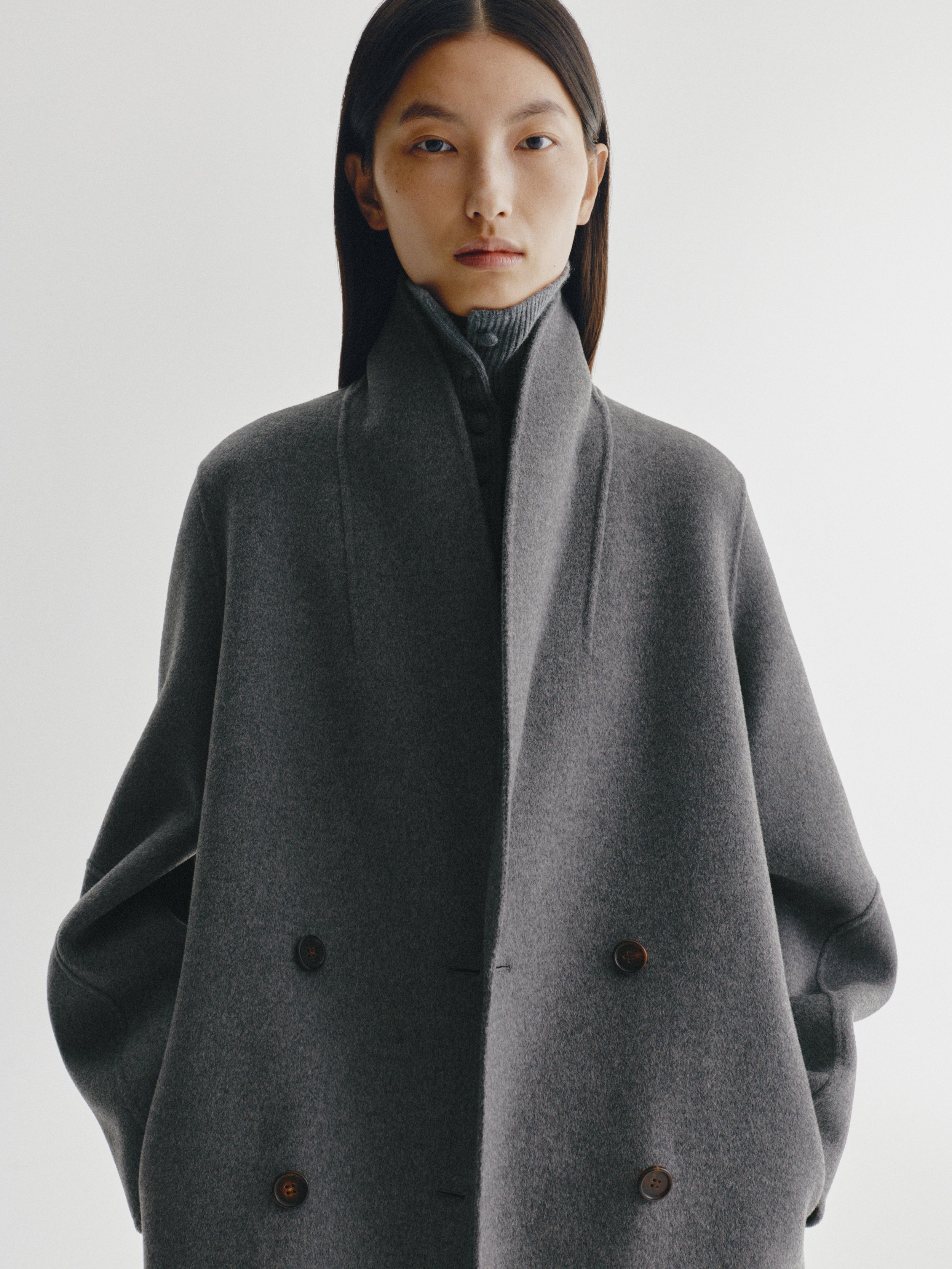 Doublé Shawl Coat – LISA YANG