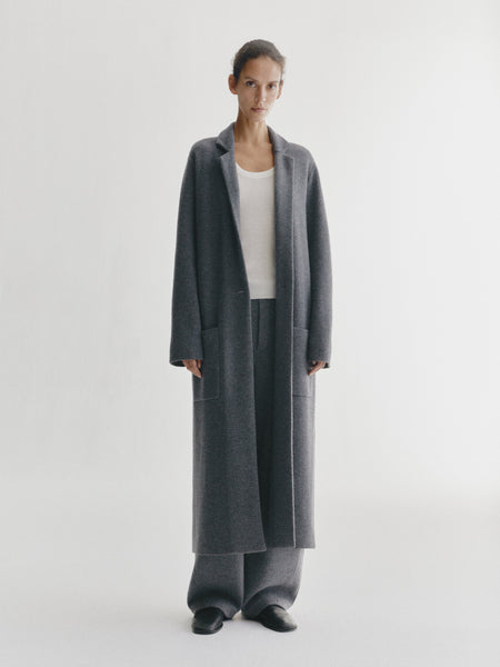 【付属品有/美品】kolor Knit-docking coat Amie Coat Graphite | Cashmere | LISA YANG