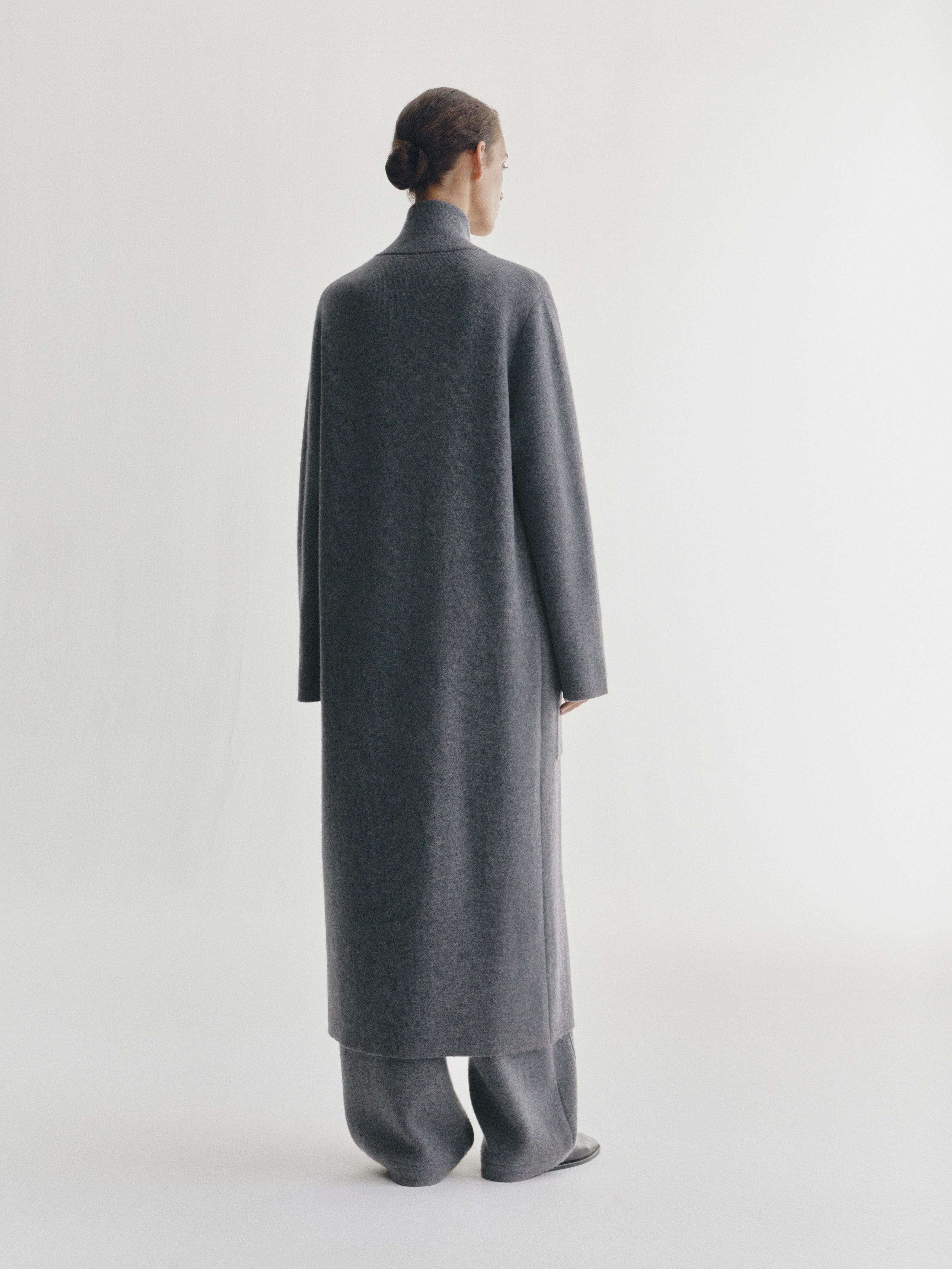 Amie Coat Graphite | Cashmere | LISA YANG