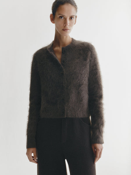 Azalea Cardigan Wood Brushed | Cashmere | LISA YANG