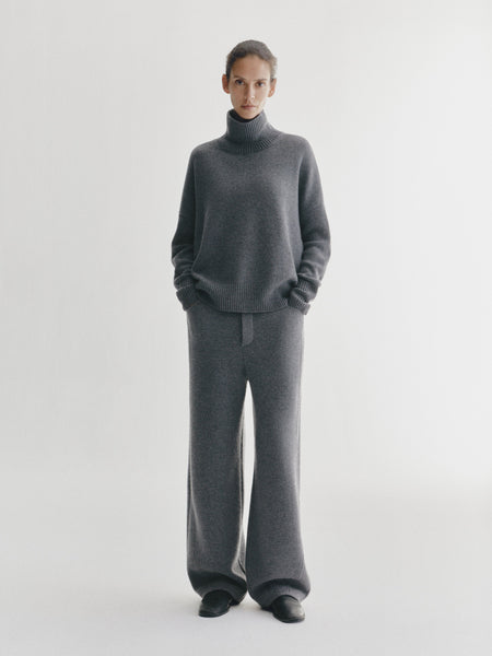 Heidi Sweater Graphite | Cashmere | LISA YANG
