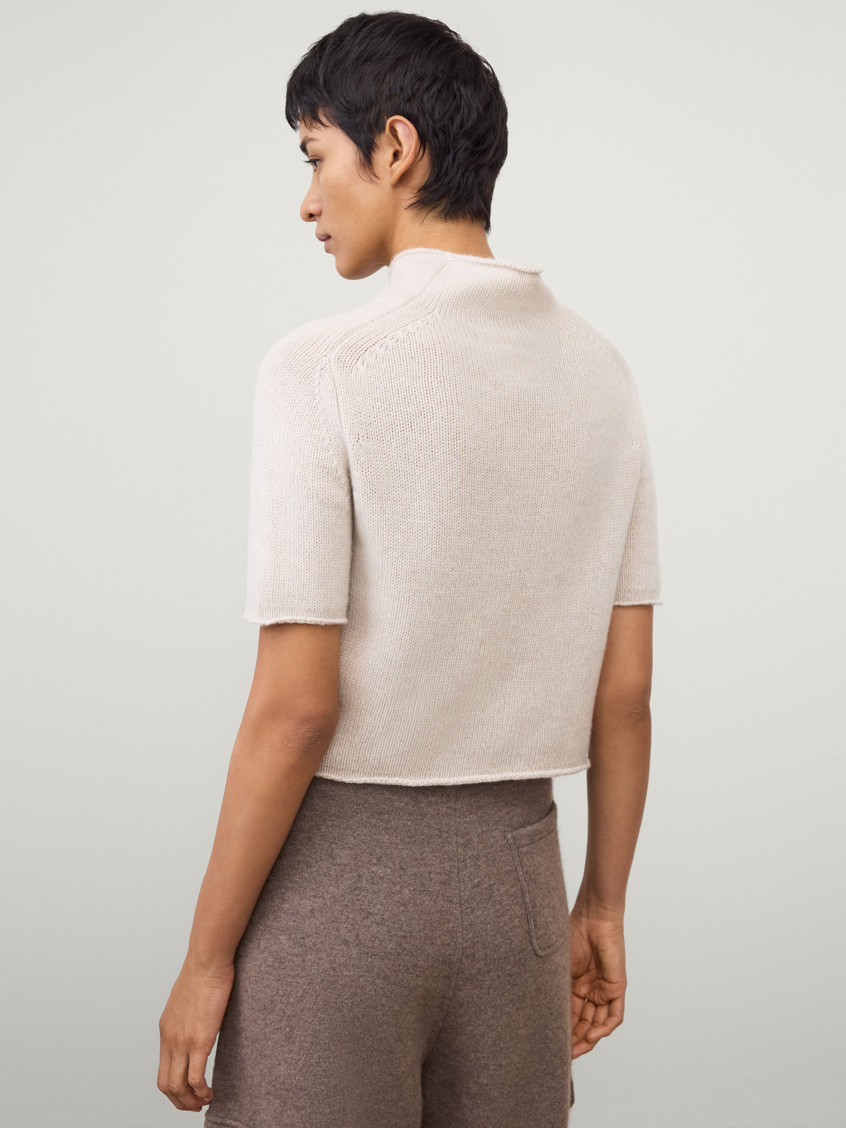 Fride Sweater Oyster | Cashmere | LISA YANG
