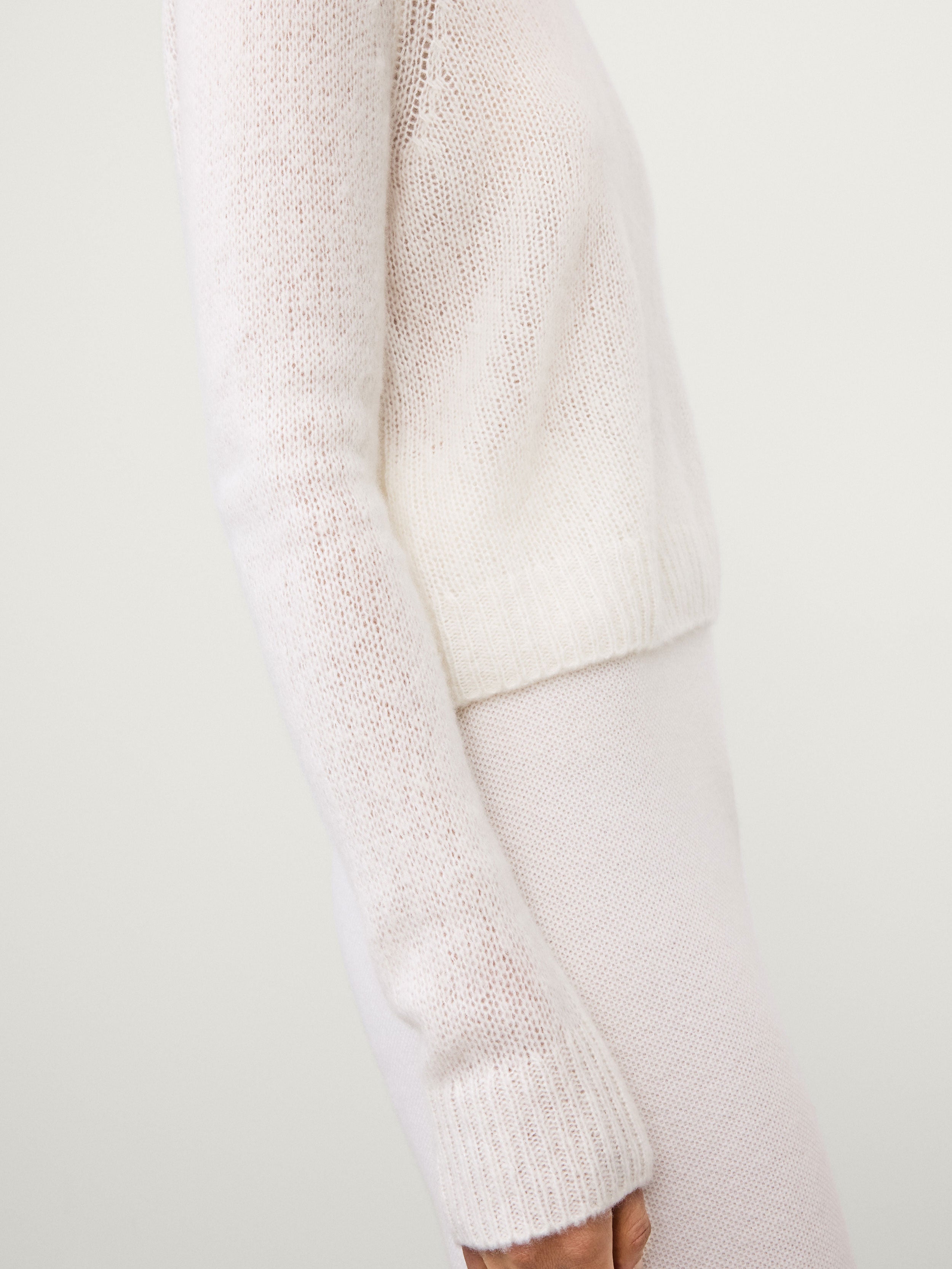 Solene Sweater Cream | Cashmere Silk | LISA YANG