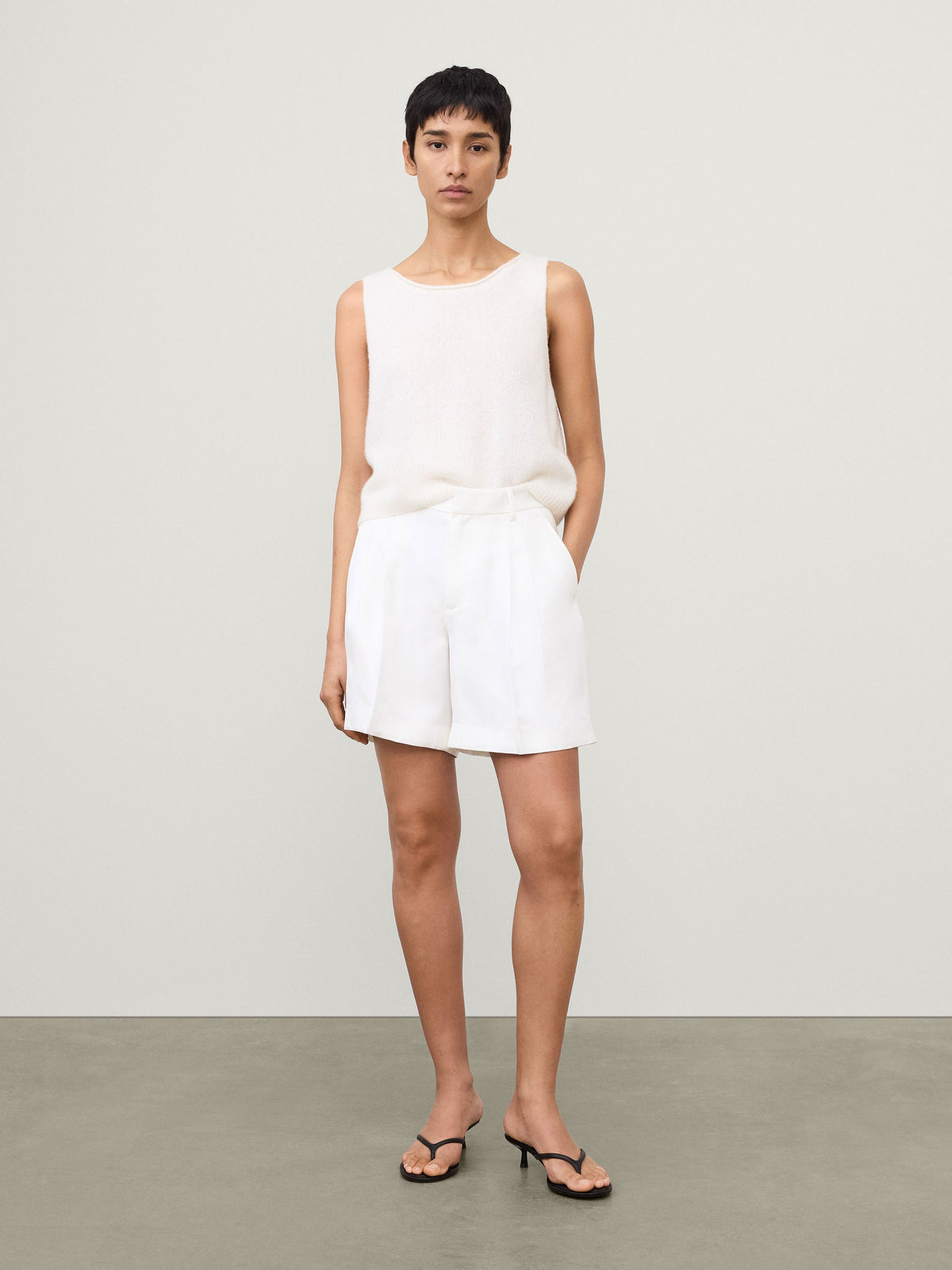Tailored Wide Leg Shorts